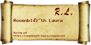Rosenblüth Laura névjegykártya
